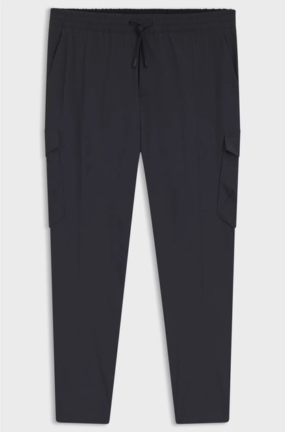 TAPERED-FIT TROUSERS IN EASY-IRON STRETCH POPLIN