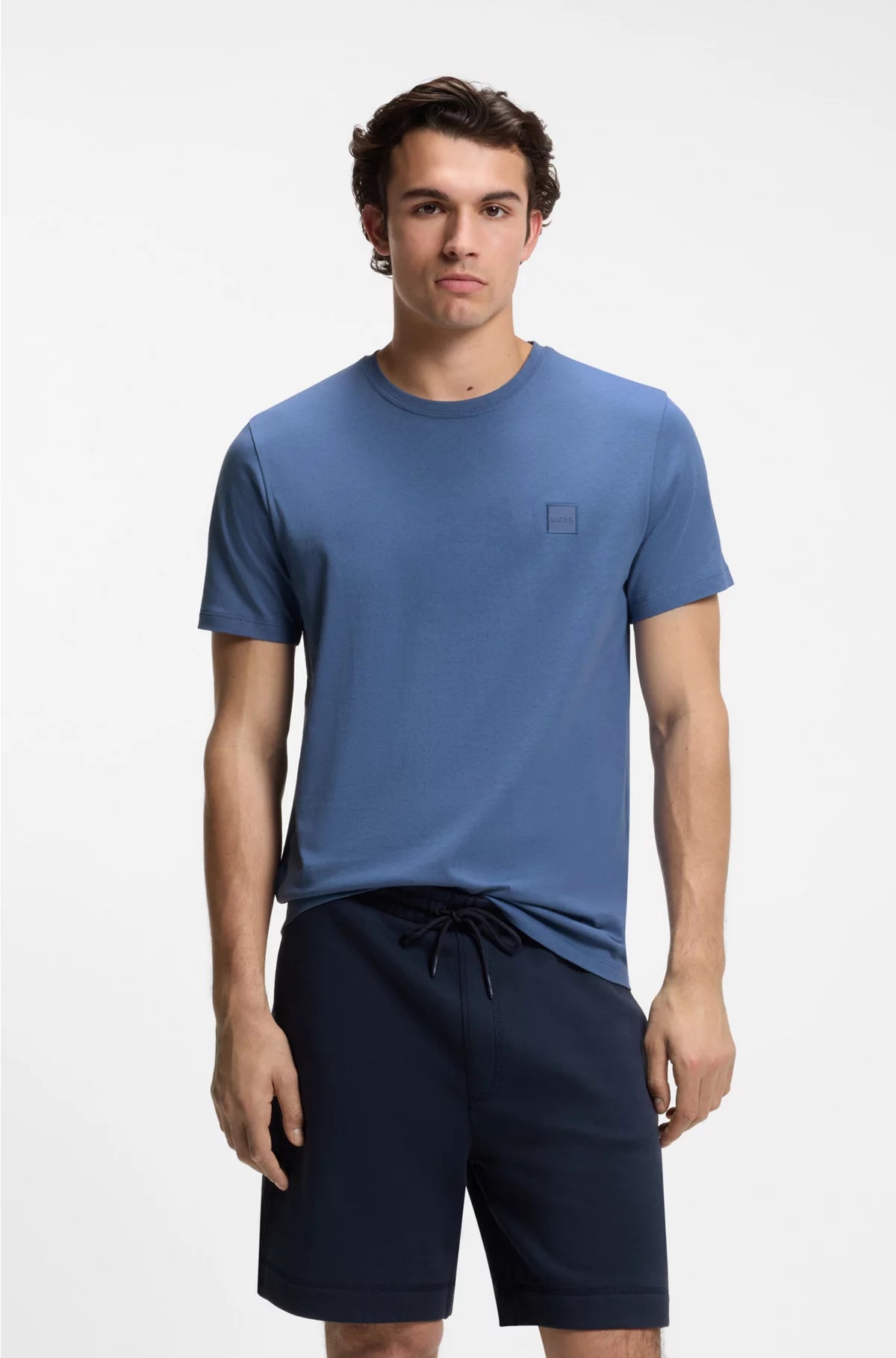 COTTON-JERSEY T-SHIRT WITH LOGO PATCH