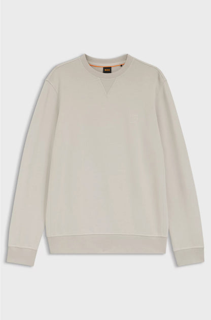 COTTON-TERRY SWEATSHIRT WITH LOGO PATCH