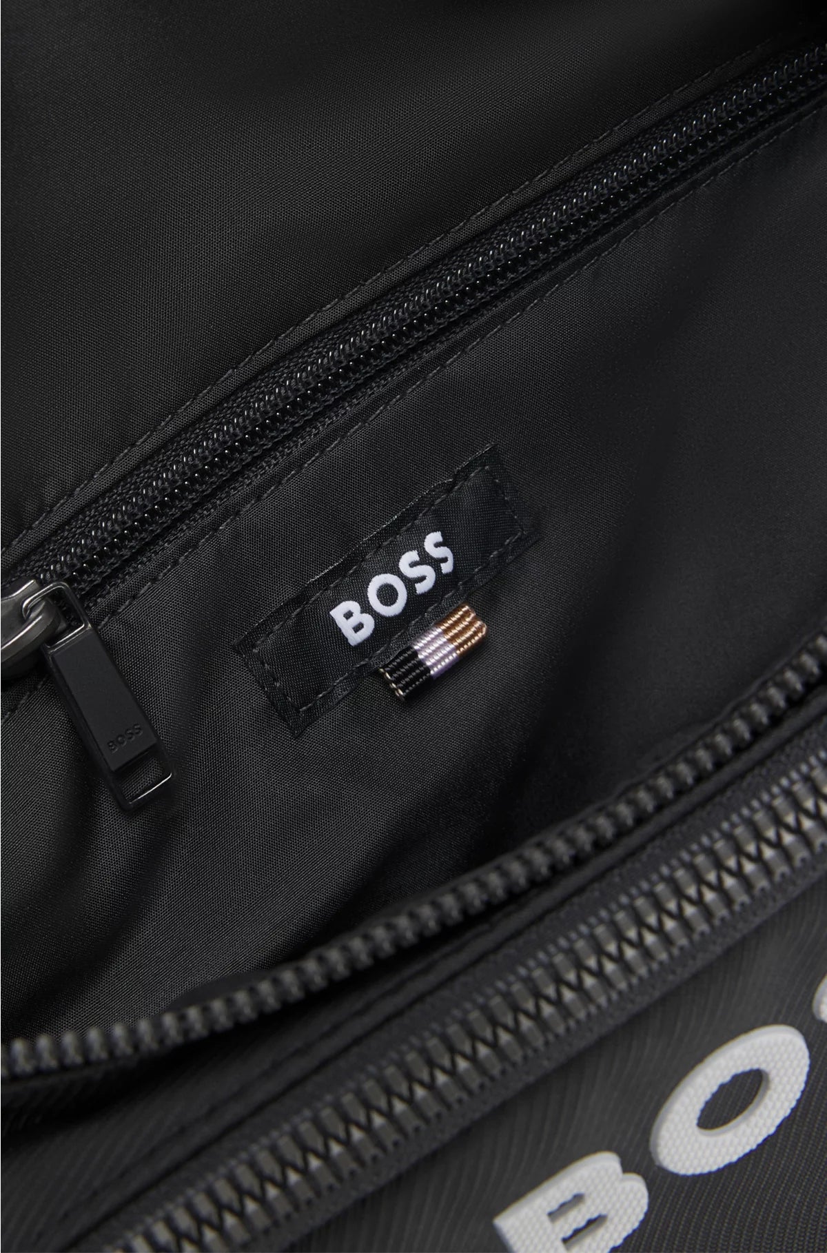 STRUCTURED BELT BAG WITH CONTRAST LOGO