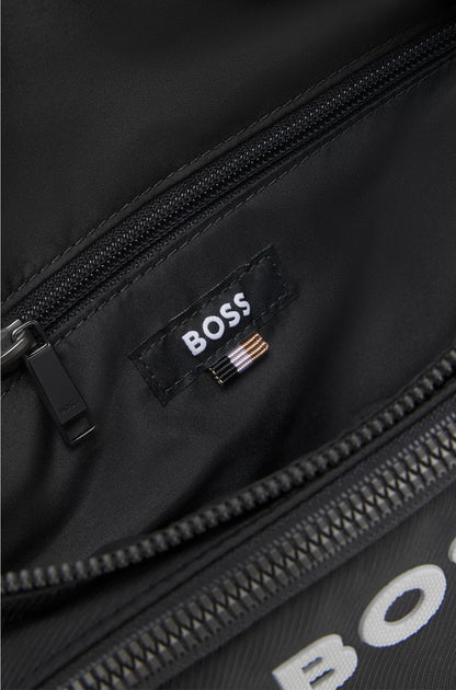 STRUCTURED BELT BAG WITH CONTRAST LOGO