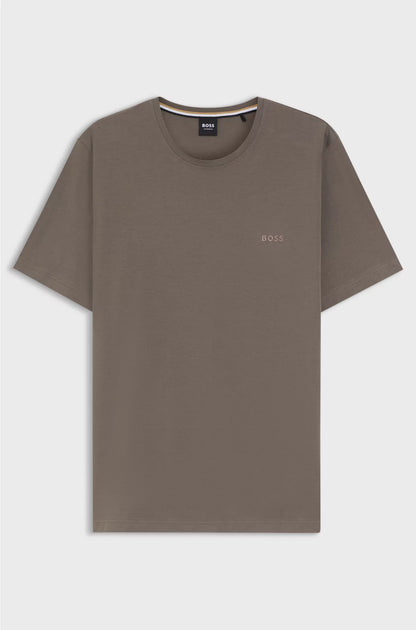 EMBROIDERED-LOGO T-SHIRT IN STRETCH COTTON
