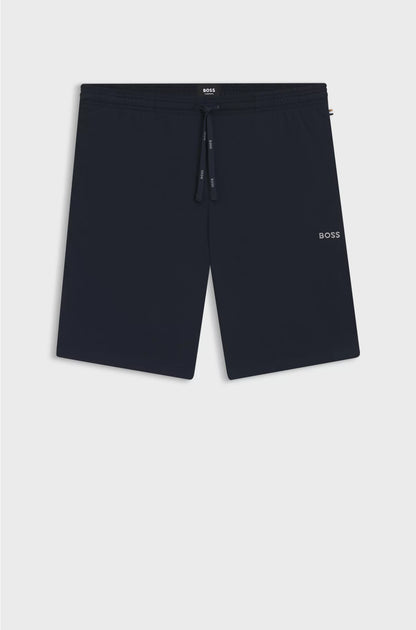 LOGO-EMBROIDERED SHORTS IN STRETCH-COTTON JERSEY