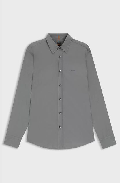REGULAR-FIT SHIRT IN COTTON POPLIN