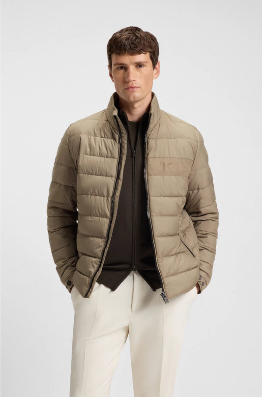 WATER-REPELLENT REGULAR-FIT JACKET WITH LOGO DETAIL