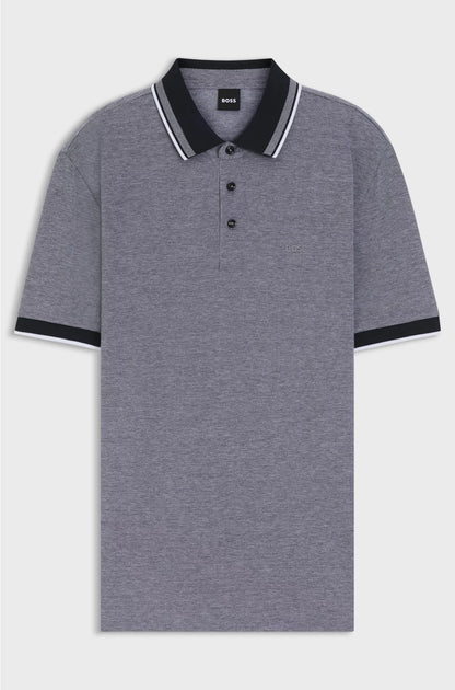OXFORD-COTTON-PIQUE POLO SHIRT WITH LOGO DETAIL