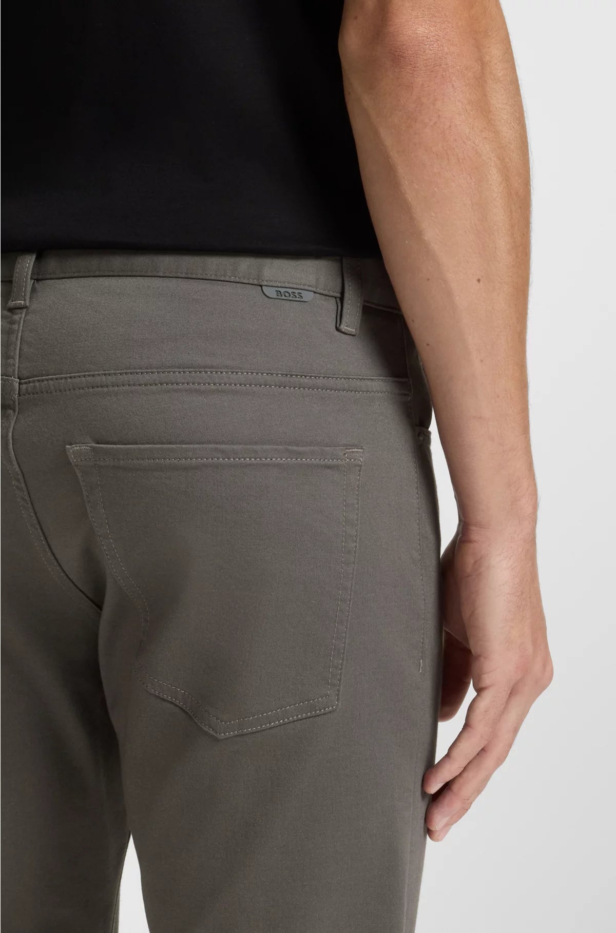 DELAWARE SLIM-FIT TROUSERS IN BRUSHED SATIN