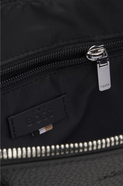 ITALIAN-LEATHER DOCUMENT CASE WITH EMBOSSED LOGO