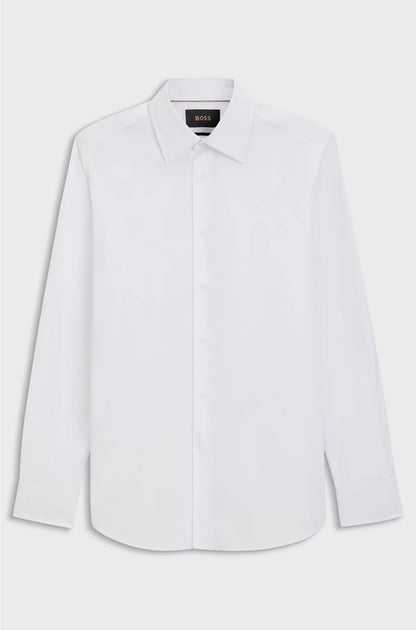 REGULAR-FIT SHIRT IN ITALIAN-MADE COTTON POPLIN