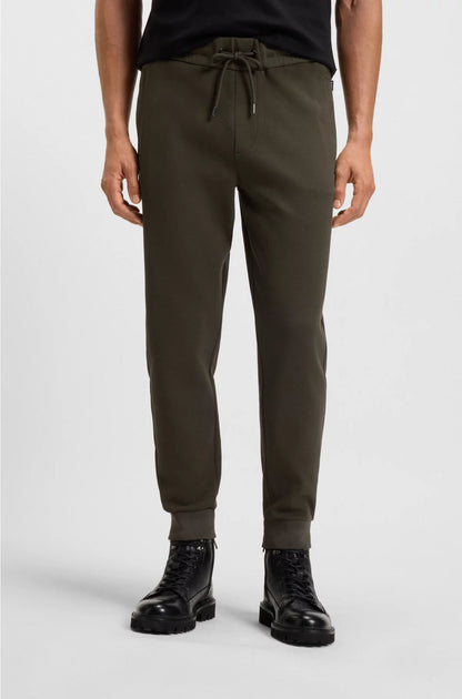 TRACKSUIT BOTTOMS IN MERCERISED STRETCH COTTON