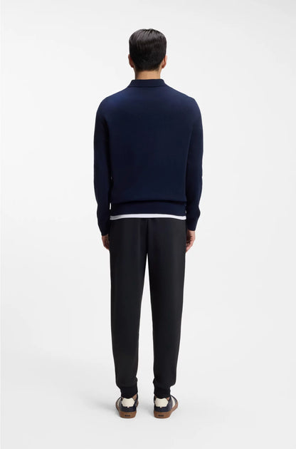 TRACKSUIT BOTTOMS IN MERCERISED STRETCH COTTON