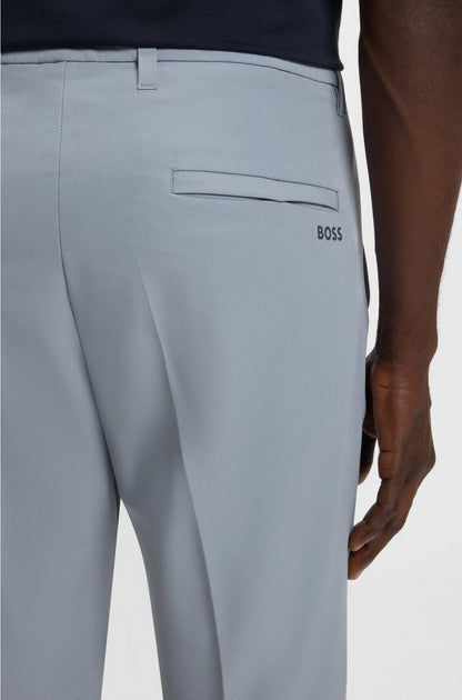 SLIM-FIT TROUSERS IN WATER-REPELLENT STRETCH FABRIC