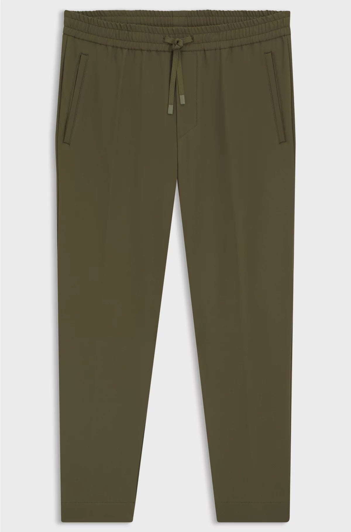 TAPERED-FIT TROUSERS IN WATER-REPELLENT STRETCH FABRIC
