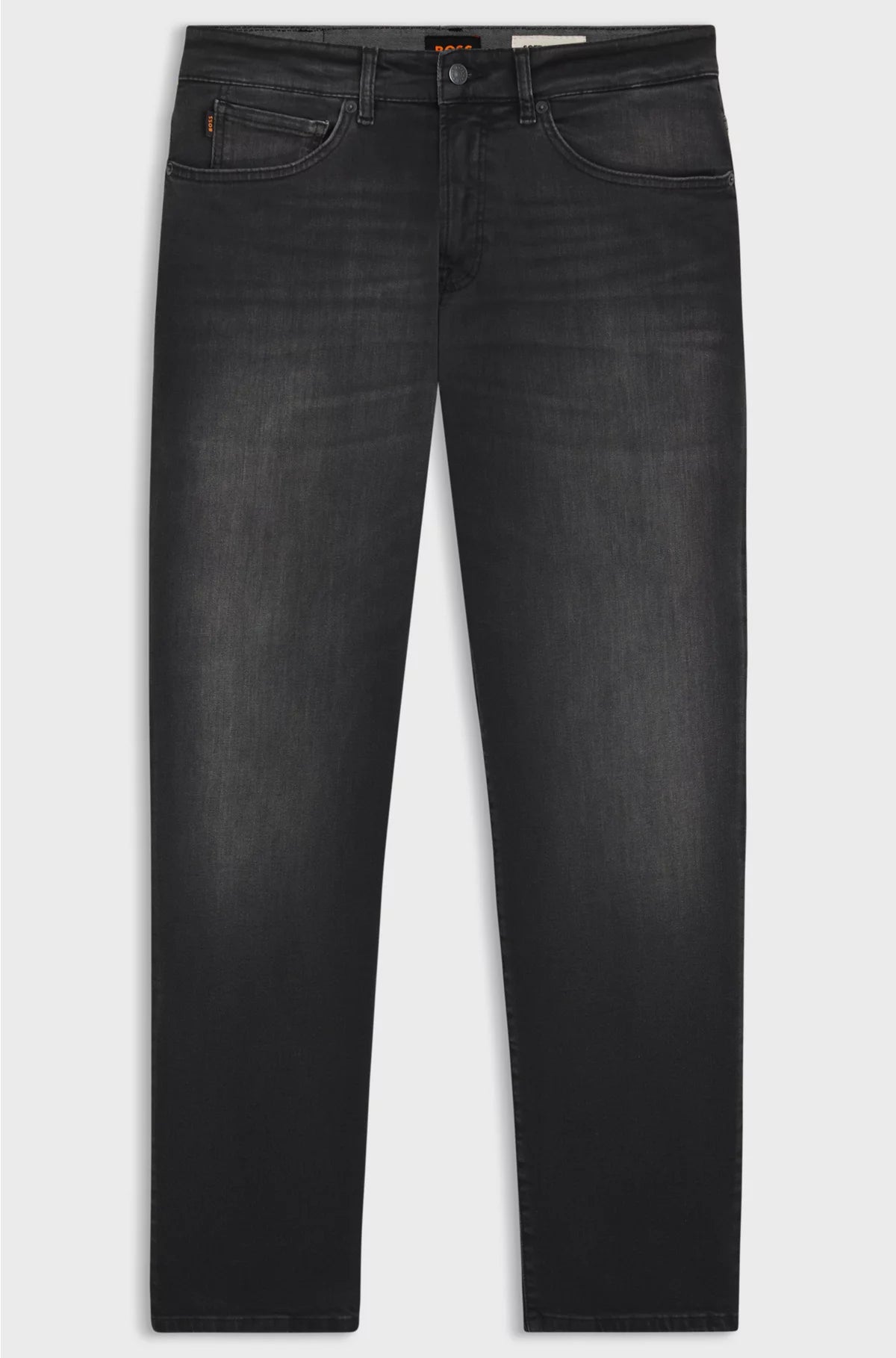 MAINE REGULAR-FIT JEANS IN BLACK SUPER-STRETCH DENIM