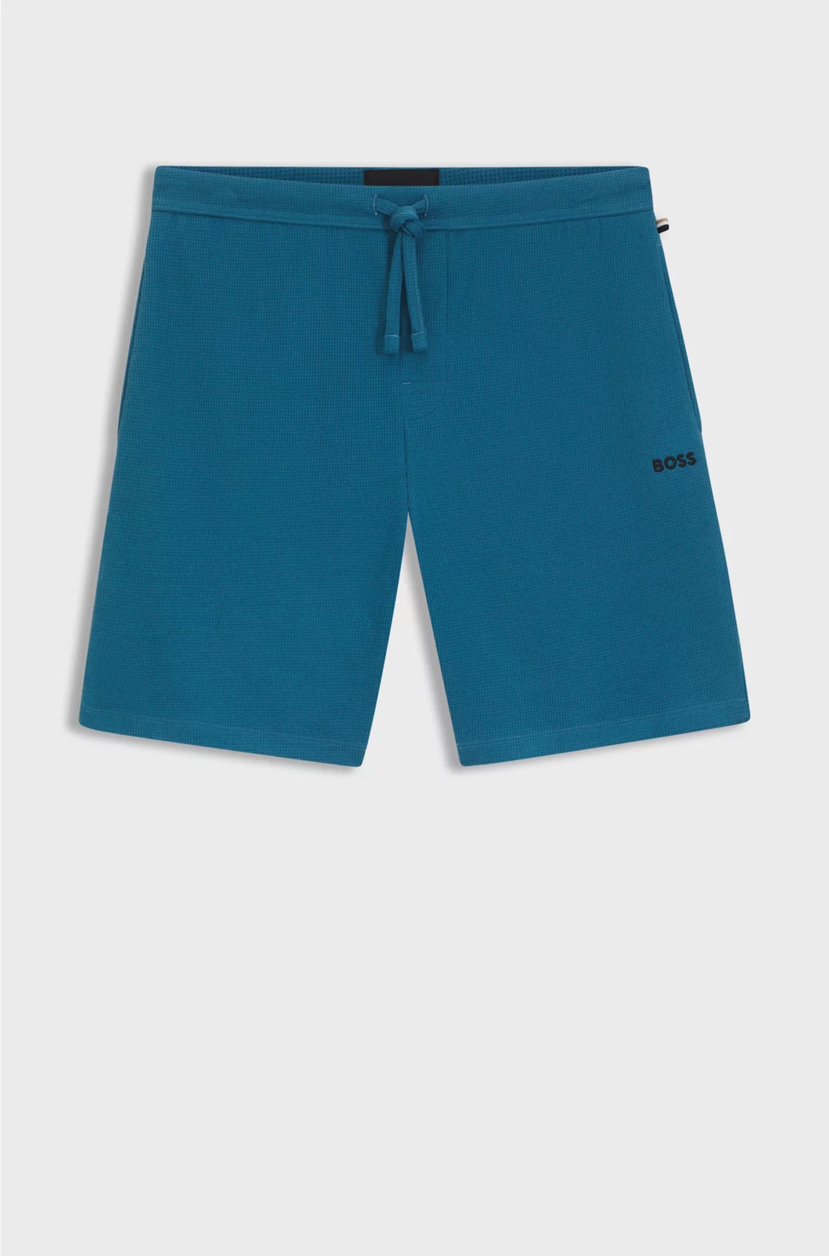 COTTON-BLEND PYJAMA SHORTS WITH EMBROIDERED LOGO