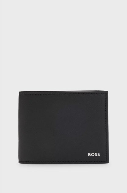 WALLET WITH SILVER-FOIL LOGO PRINT