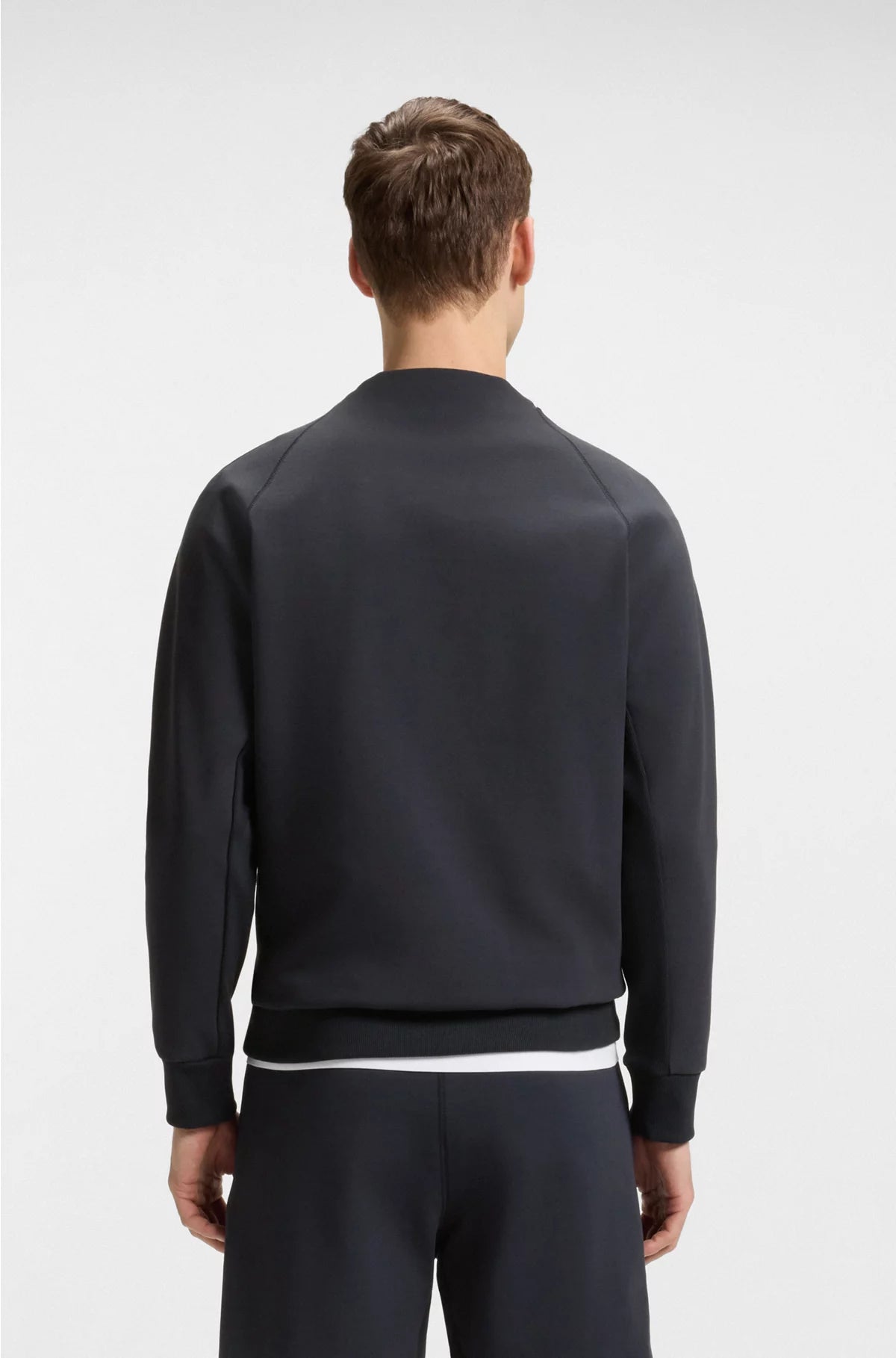 COTTON-BLEND SWEATSHIRT WITH STRETCH