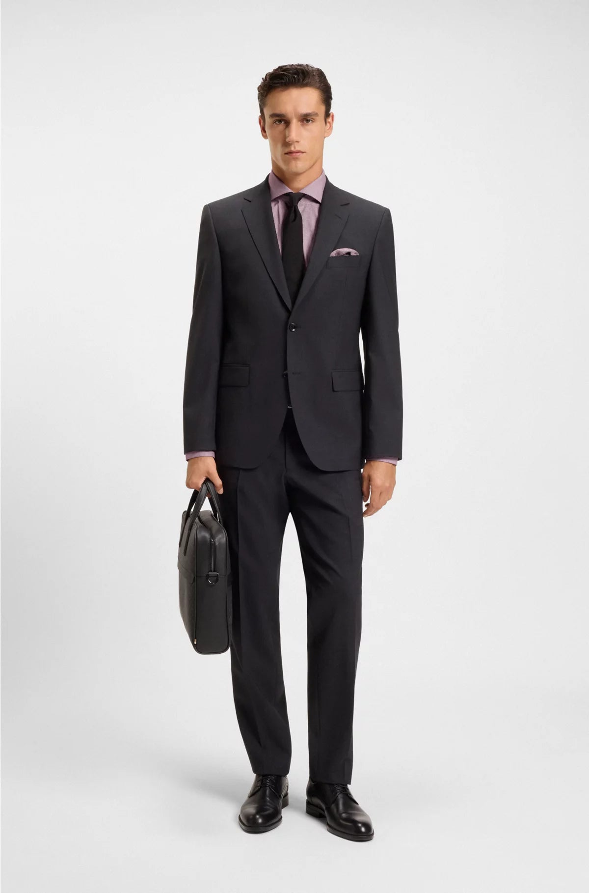 SLIM-FIT SHIRT IN EASY-IRON STRETCH COTTON