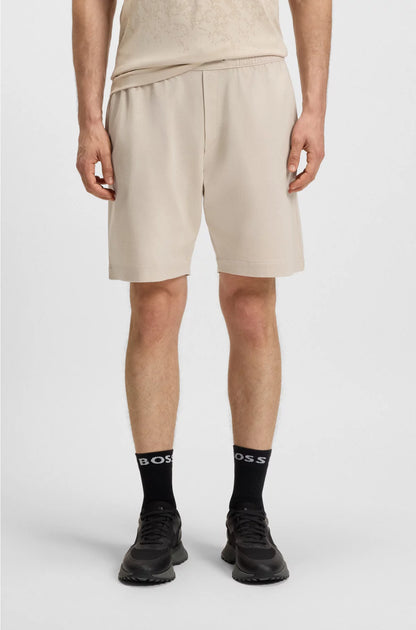 COTTON-JERSEY SHORTS WITH MESH STRUCTURE
