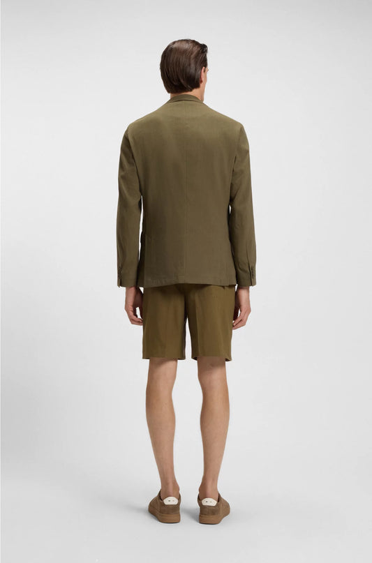 MODERN-FIT MACHINE-WASHABLE SUIT JACKET IN A STRETCH-LINEN BLEND