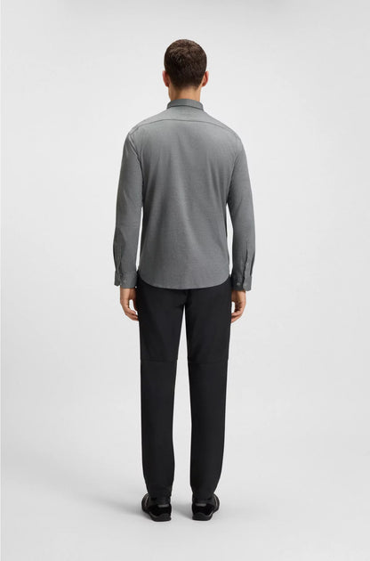 REGULAR-FIT SHIRT IN CREASE-RESISTANT COTTON JERSEY