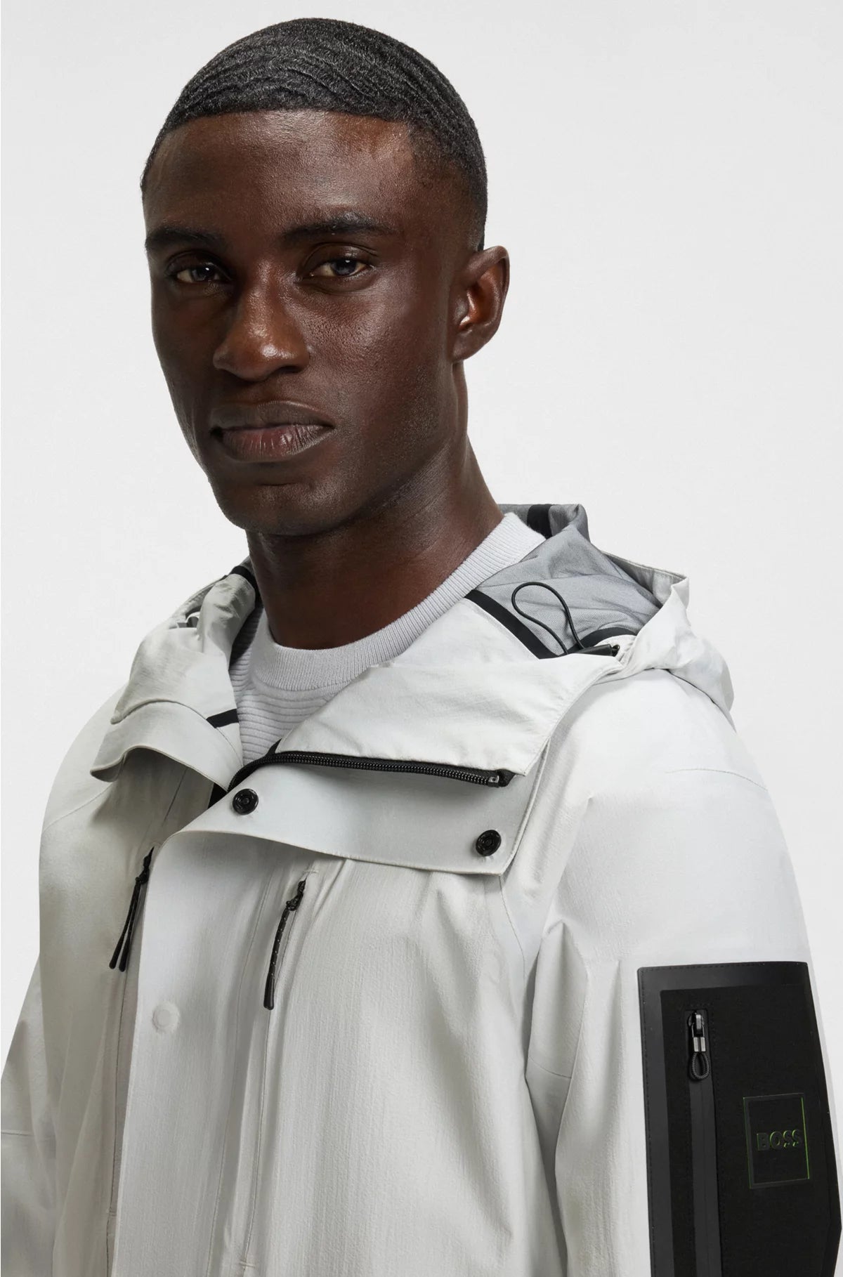 WATER-REPELLENT PARKA JACKET WITH SEALED SEAMS
