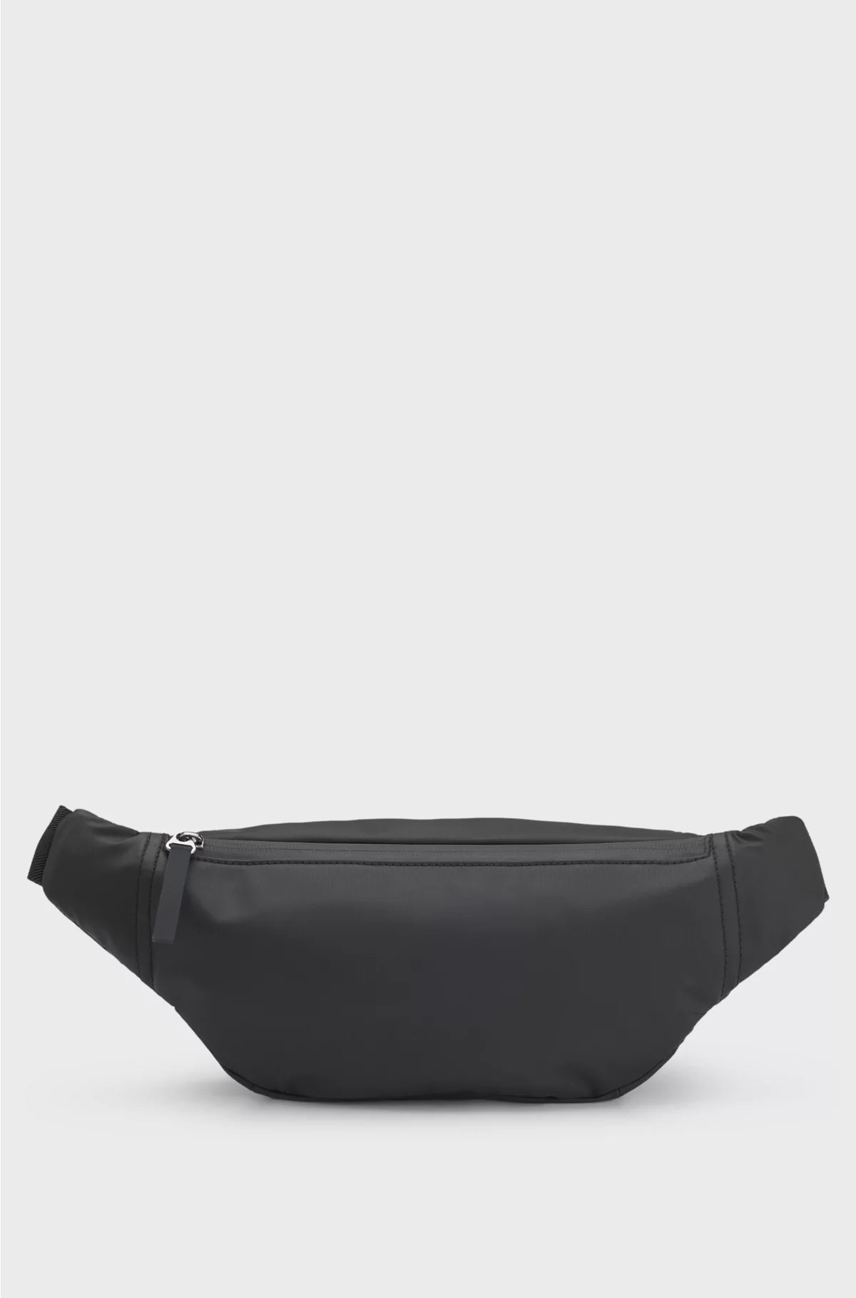FAUX-LEATHER BELT BAG WITH LOGO DETAIL