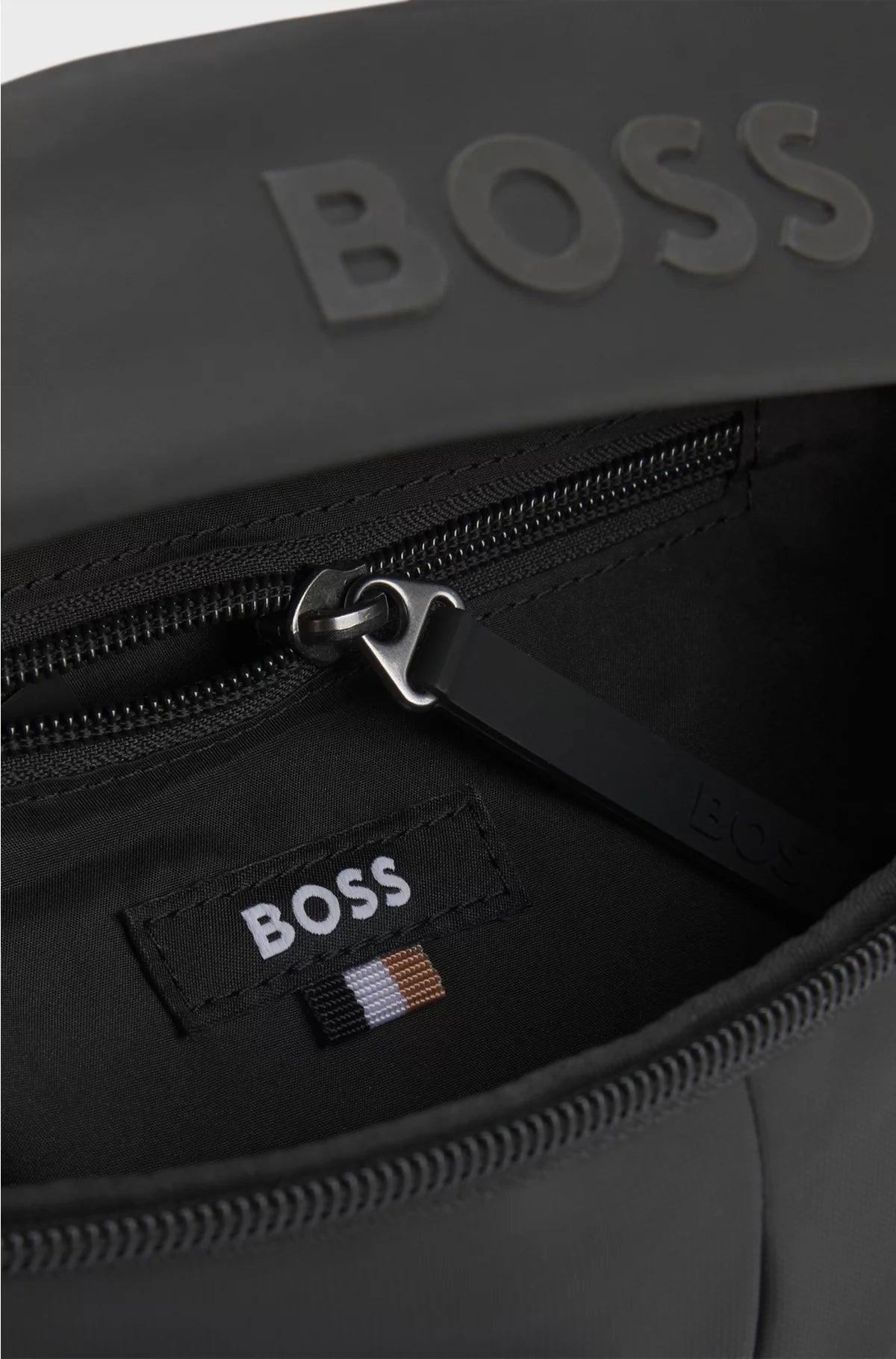 FAUX-LEATHER BELT BAG WITH LOGO DETAIL