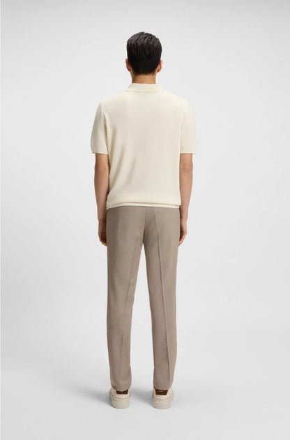 KNIT POLO SWEATER IN SILK AND COTTON