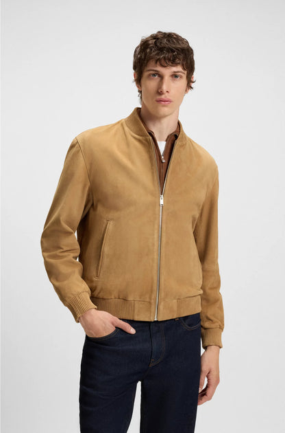 REGULAR-FIT JACKET IN SUEDE