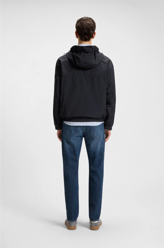 WATER-REPELLENT JACKET WITH HOOD VISOR