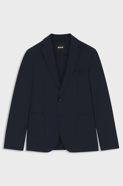 PACKABLE SLIM-FIT BLAZER IN WATER-REPELLENT STRETCH FABRIC