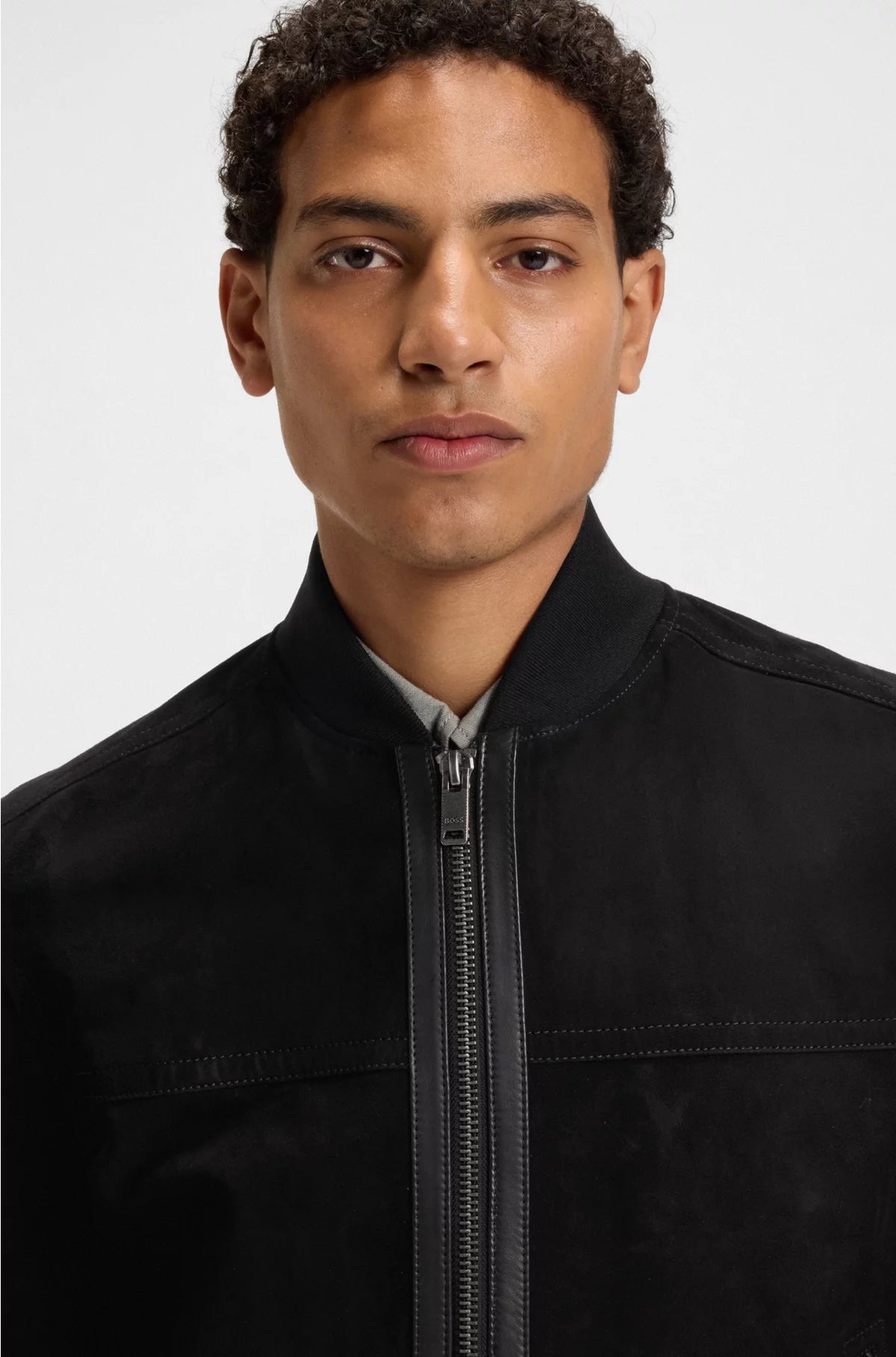 REGULAR-FIT JACKET IN SUEDE
