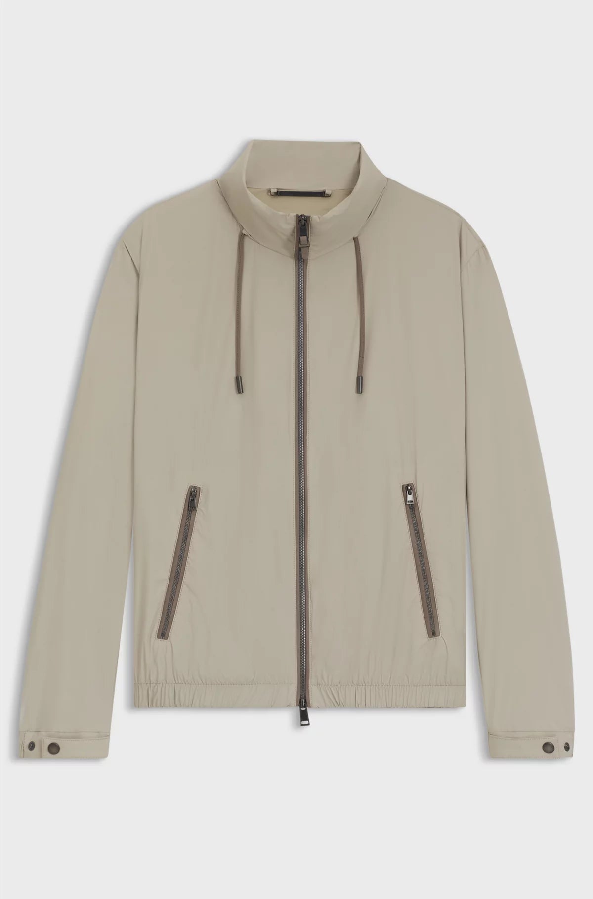 WATER-REPELLENT WINDBREAKER WITH PACKABLE HOOD