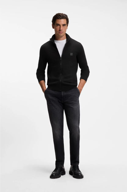 KNITTED JACKET IN COTTON AND CASHMERE