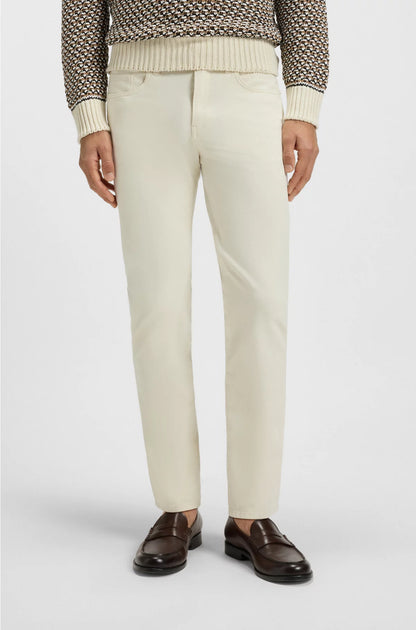DELAWARE SLIM-FIT TROUSERS IN STRETCH-COTTON TWILL