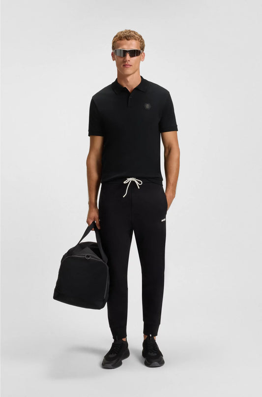 PIMA-COTTON POLO SHIRT WITH DOUBLE B MONOGRAM