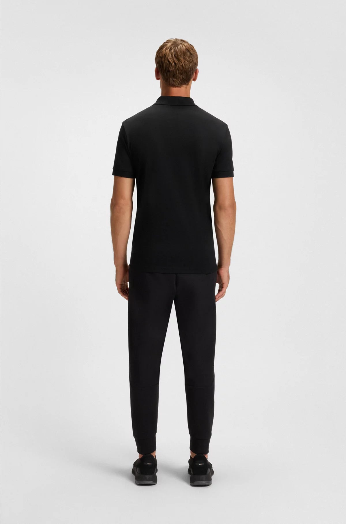 PIMA-COTTON POLO SHIRT WITH DOUBLE B MONOGRAM