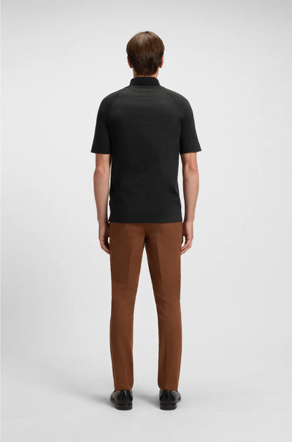 REGULAR-FIT POLO SHIRT WITH COVERED PLACKET
