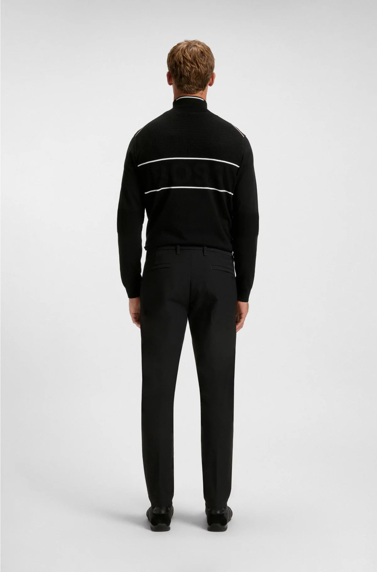 SLIM-FIT TROUSERS IN WATER-REPELLENT EASY-IRON FABRIC