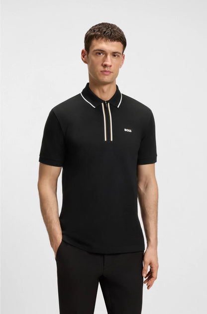 SLIM-FIT POLO SHIRT IN QUICK-DRY STRETCH COTTON