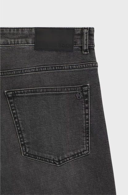 DELAWARE SLIM-FIT JEANS IN GREY COMFORT-STRETCH DENIM