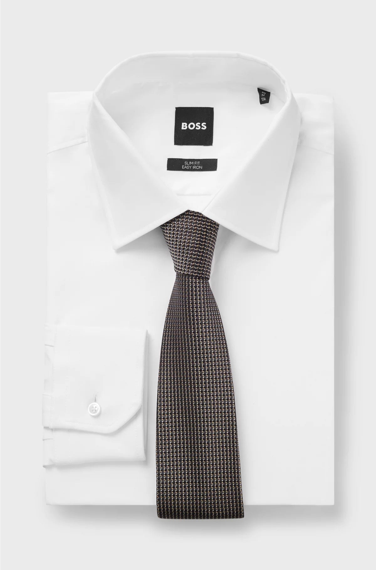 SILK TIE WITH MICRO PATTERN