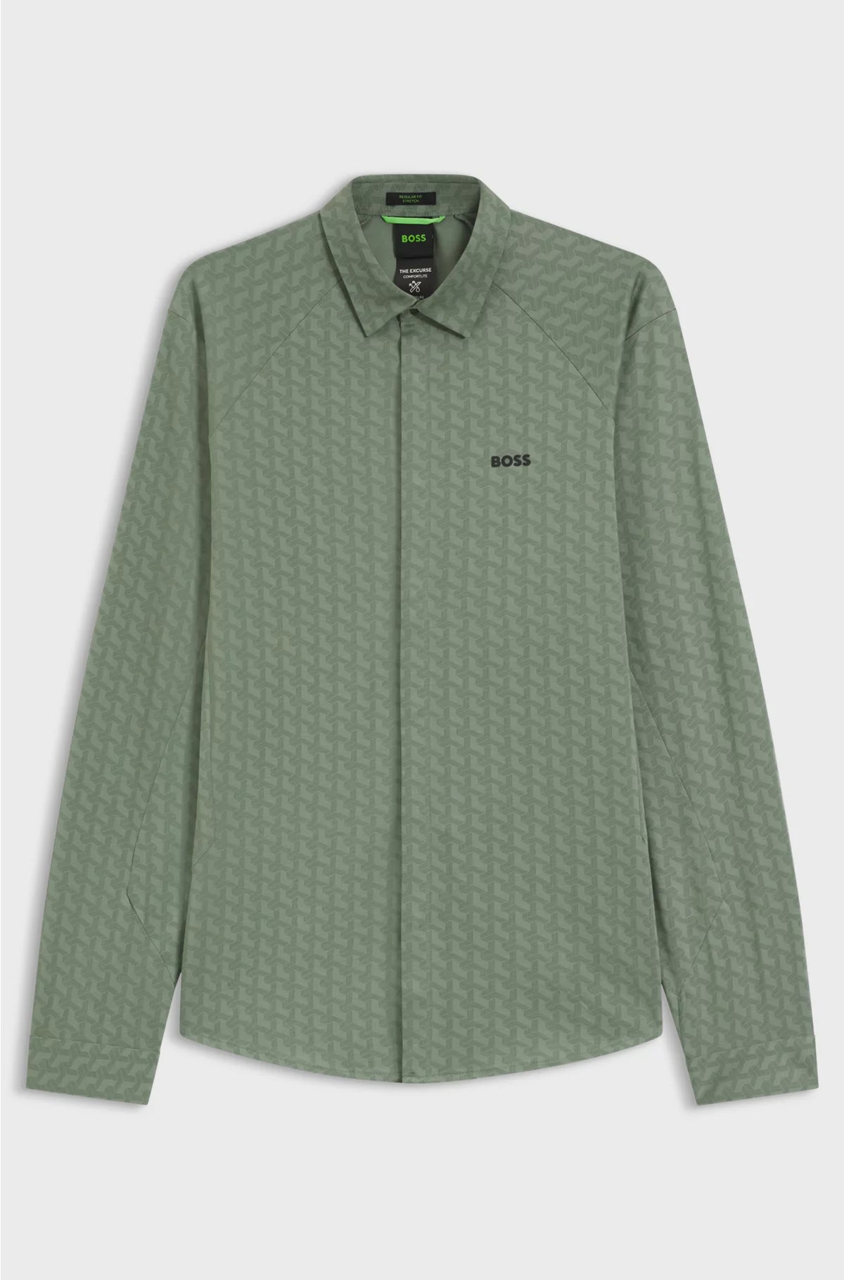 REGULAR-FIT SHIRT IN KNITTED COTTON PIQUE