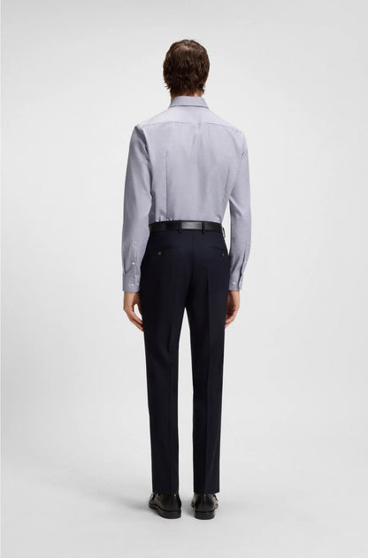 SLIM-FIT SHIRT IN STRUCTURED COTTON