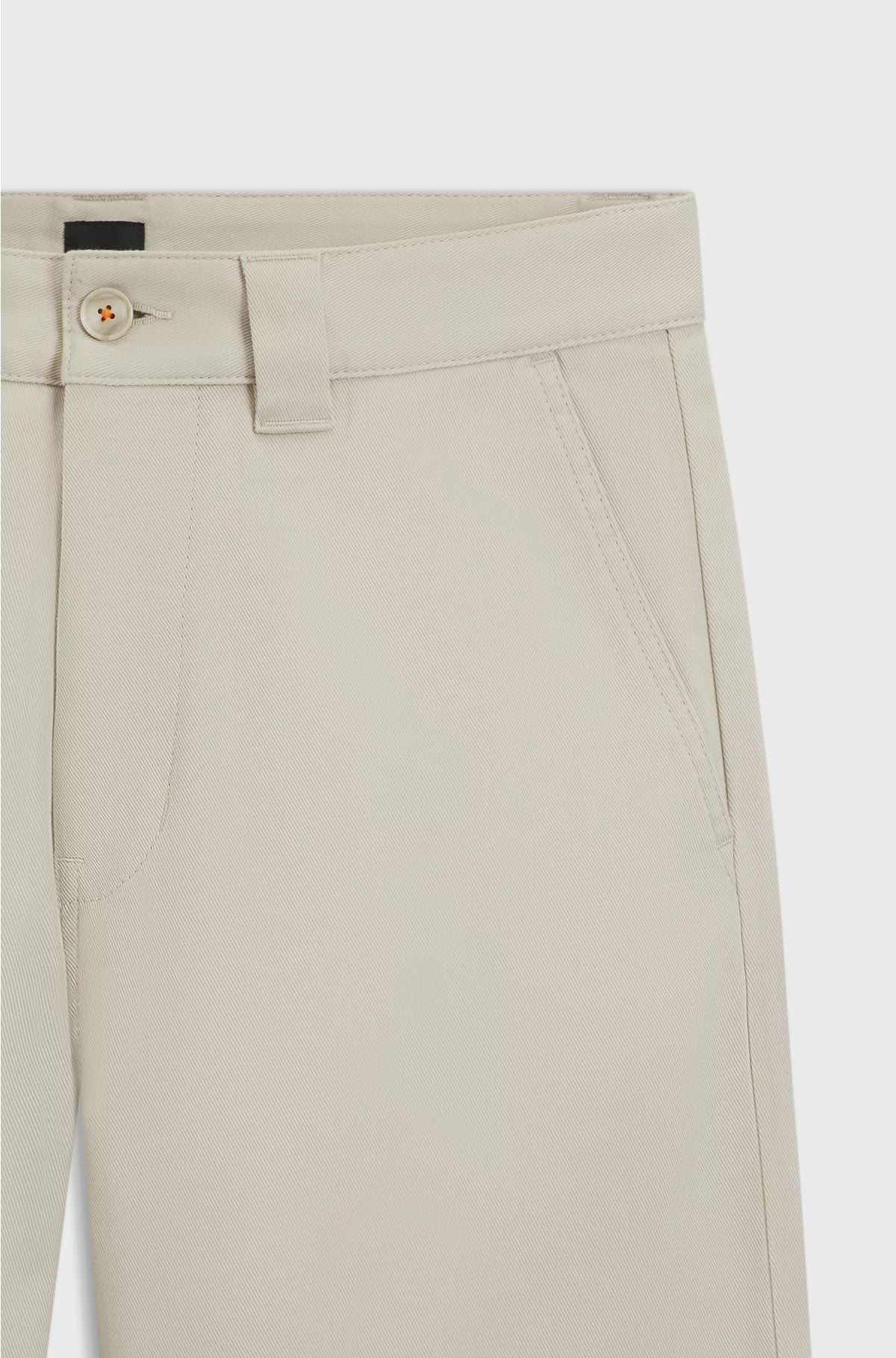 STRAIGHT-FIT TROUSERS IN COTTON-BLEND TWILL