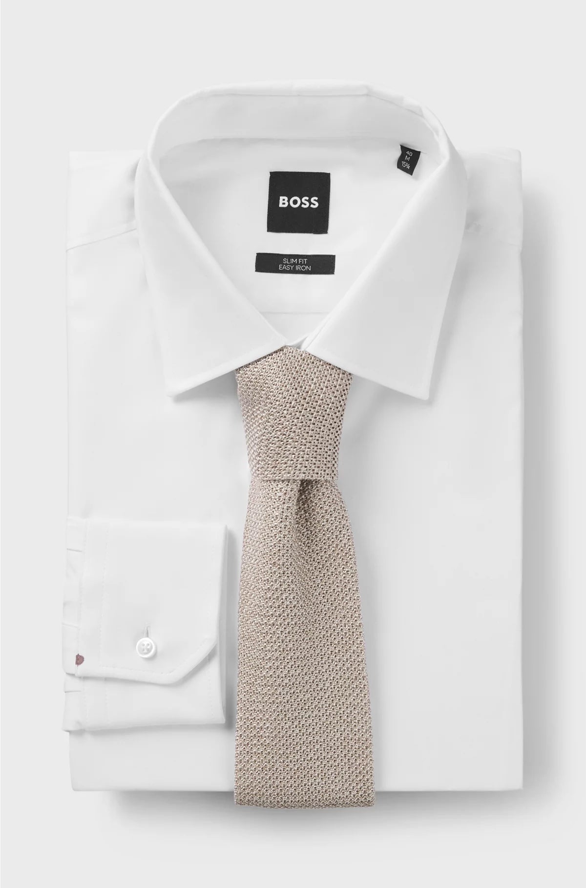 SILK TIE WITH PIQUE KNIT