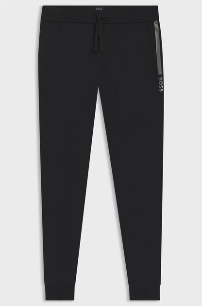 COTTON-TERRY TRACKSUIT BOTTOMS WITH LOGO PRINT
