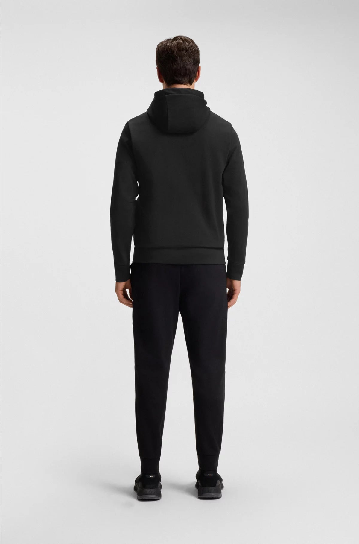RELAXED-FIT COTTON-BLEND HOODIE WITH DOUBLE B MONOGRAM