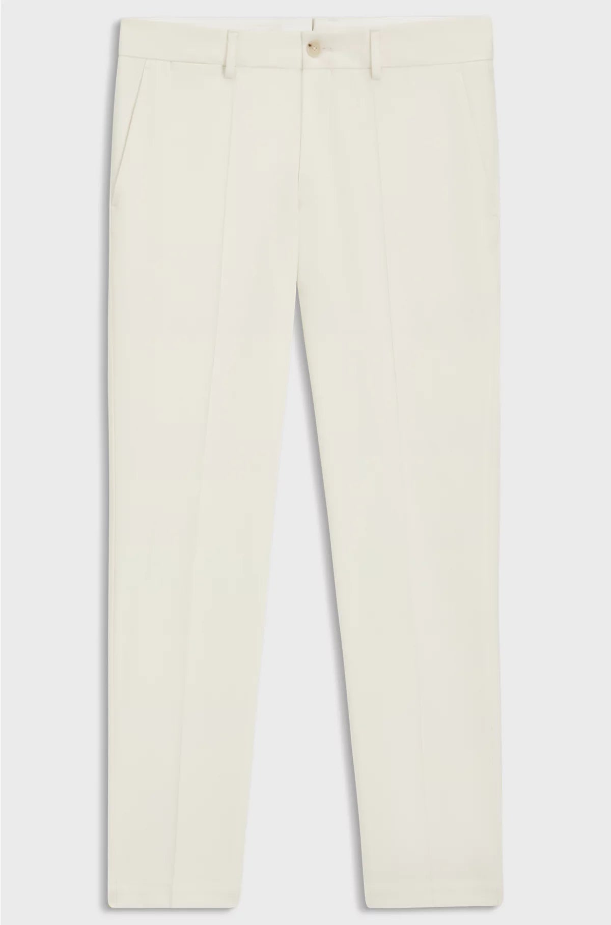 SLIM-FIT TROUSERS IN STRETCH DOUBLE-FACED FABRIC